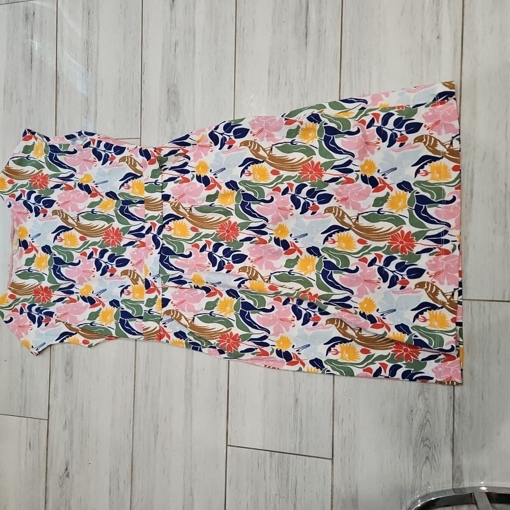 Boden Colorful Floral Midi Dress